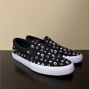 Bob’s Burgers DC Shoes Black Slip-On Sneakers Size 10.5